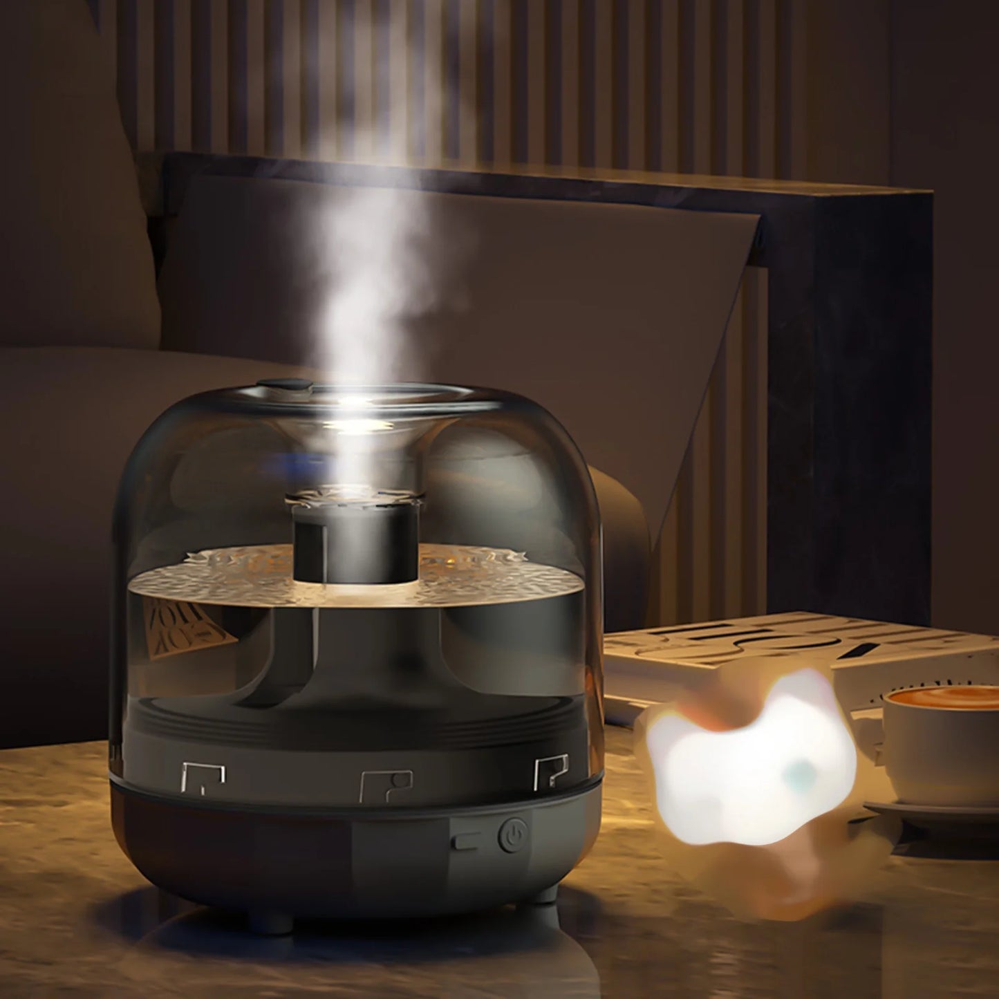 Christmas Holiday Savings 2024! Humidifiers for Bedroom, USB Humidifier with Colorful, Large Capacity 500ML Quiet Cool Mist Humidifier for Bedroom and Office, Plants, Easy to Clean