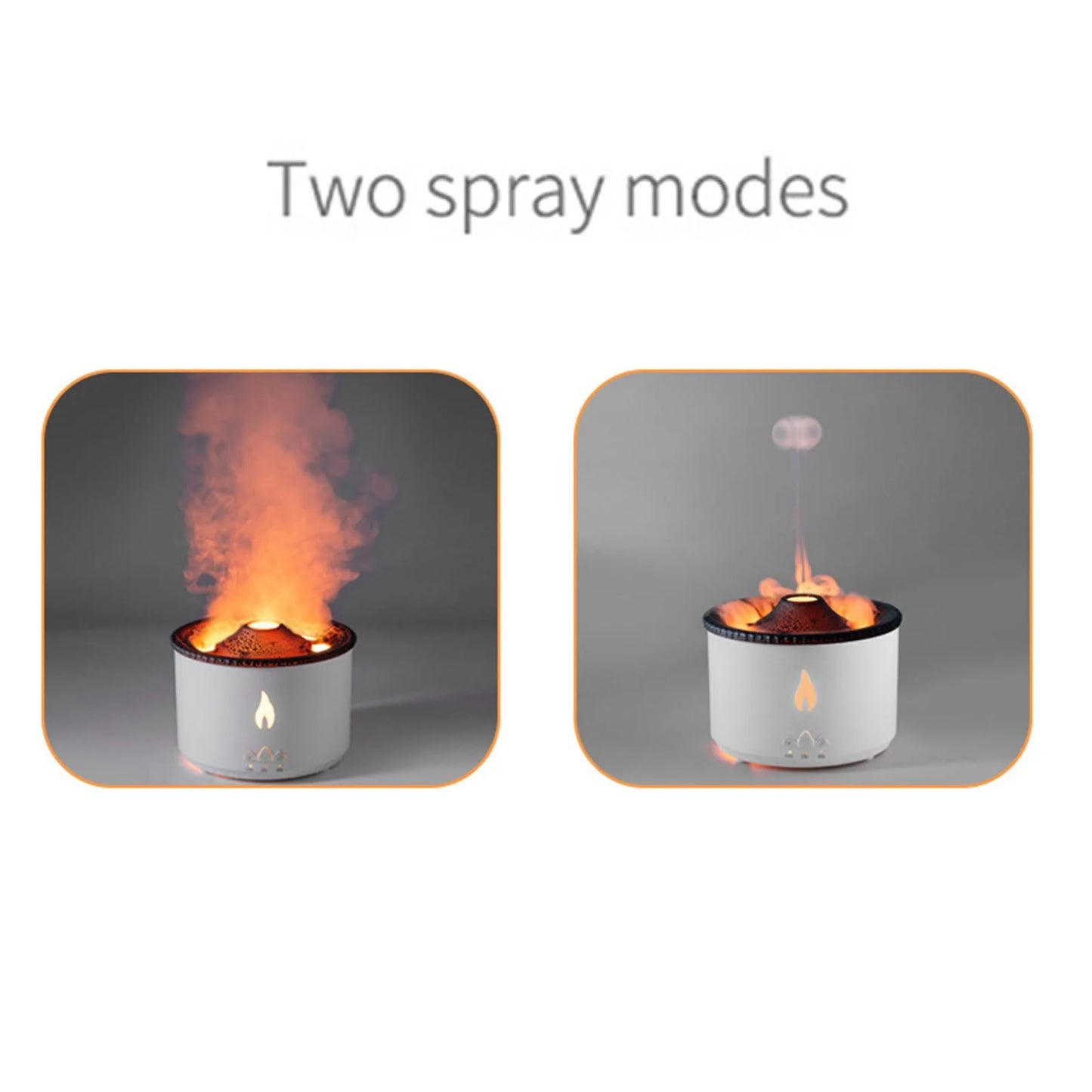 Flame Humidifier Mute Aromatherapy Machine Bedroom Lighting Large Fog Volume Air Diffuser Aromatherapy Machine