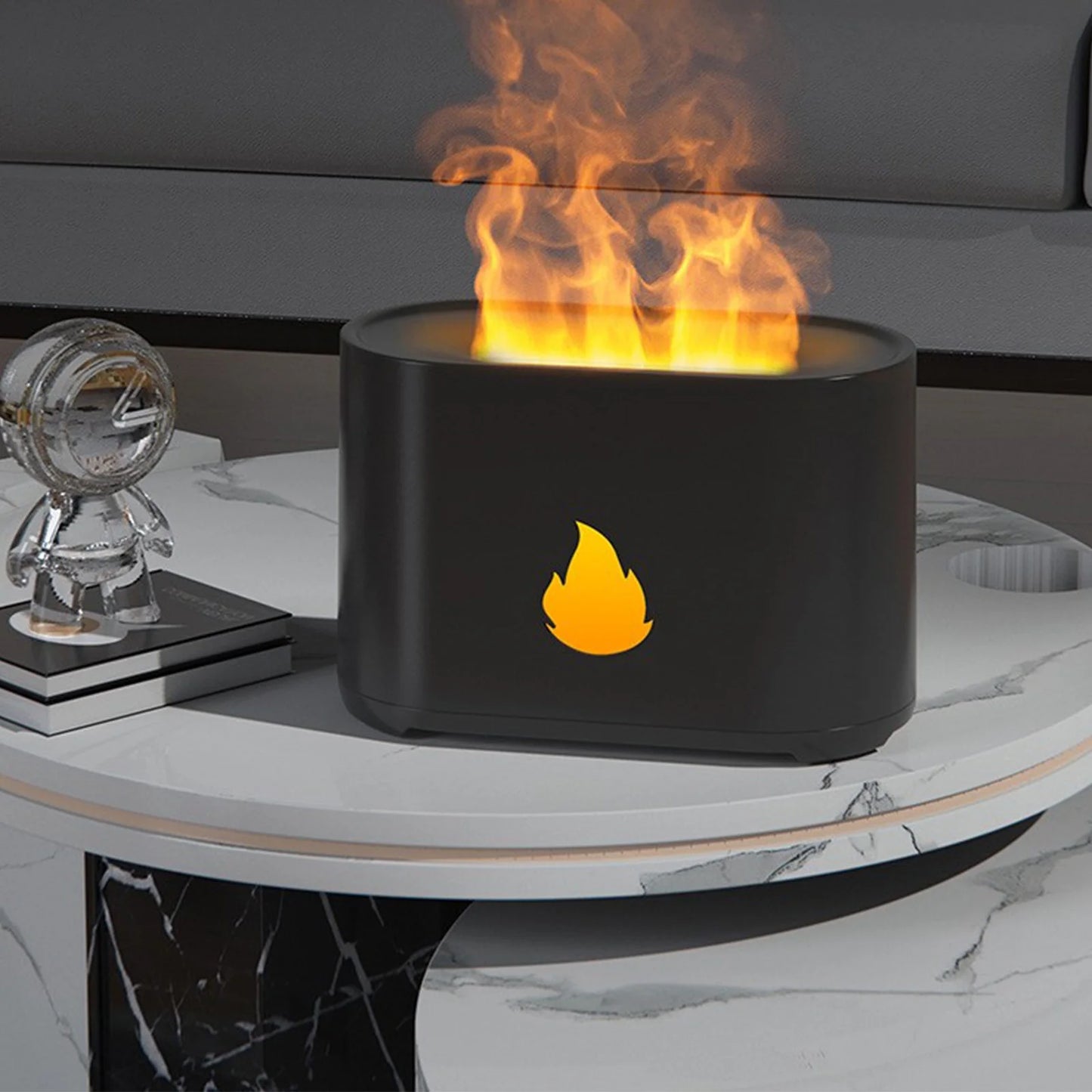 Christmas Holiday Savings 2024!  Humidifiers, Essential Oil Diffuser with Flame Light, Aromatherapy Mist Humidifier, Quiet Aroma Diffusers with Auto Shut-Off Protection